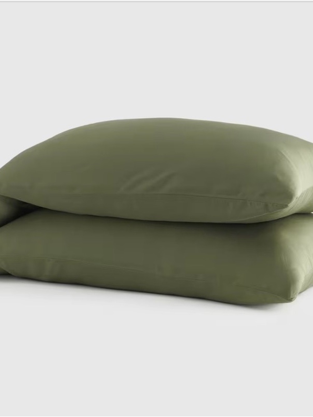 Olive Green Bamboo Pillowcase Pair - Home Bedding